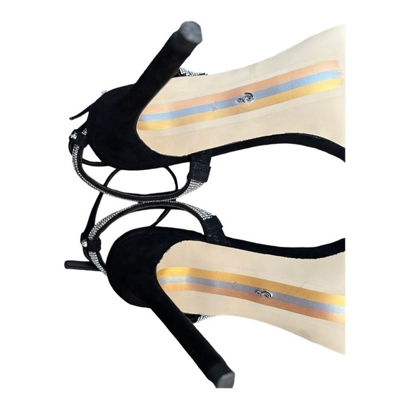 Sam Edelman Ophelia Crystal-Embellished Suede High-Heel Sandals - Picture 13 of 16